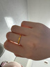 中國黃金（CHINA GOLD）足金碎冰冰戒指男女款黃金固口素圈指環(huán)情人節(jié)生日禮物送女友老婆 碎碎冰戒指 圈號10 1g 曬單實拍圖