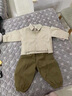 奧特曼童裝男童套裝2025春秋款新款兒童衣服中小童襯衫韓版三件套秋裝潮 米白色 80 建議75-85cm9-12月 曬單實(shí)拍圖