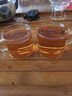 正揚(yáng)玻璃功夫茶具小套裝家用茶杯側(cè)把茶壺耐熱茶盤(pán)整套簡(jiǎn)約辦公室客廳 10頭（梯形/直覺(jué)壺）—6金/把杯 曬單實(shí)拍圖