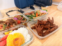 霜山SHIMOYAMA高硼硅玻璃飯盒微波加熱專用餐盒上班族帶飯便當(dāng)盒冰箱保鮮盒 【盒體可微波加熱】2分隔1040ml 曬單實(shí)拍圖