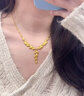 瑞諾黃金枝玉葉項(xiàng)鏈女新款999足金麥穗葉子鎖骨鏈生日禮物女友友 勿拍/克重多退少補(bǔ) 曬單實(shí)拍圖