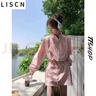 LISCN防曬衣套裝女夏季薄款沖鋒衣外套韓版寬松休閑運(yùn)動(dòng)工裝短裙兩件套 杏色防曬外套+短裙[兩件套] M [100-115斤] 曬單實(shí)拍圖