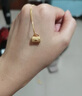 羅威寶格（BVYSLCN）黃金包包吊墜女足金999小金包掛墜5D手提包女友生日禮物 愛(ài)心包包約0.32g+送合金項鏈支持多退少補 曬單實(shí)拍圖