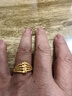 千影珠寶黃金戒指9999足金女士真金指環(huán)心形結婚首飾年輕人送女友按克 重約4.12-4.3g(含工費20) 曬單實(shí)拍圖