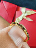 周六福碎碎冰足金999黃金戒指女生日禮物 計(jì)價(jià)A0113247 12號(hào) 約1.9g  曬單實(shí)拍圖