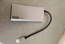 聯(lián)想（lenovo）Type-c擴展塢USB分線器延長線RJ45千兆網(wǎng)線轉接頭VGA/HDMI轉接器PD100W拓展塢BY07-V(金屬) 曬單實拍圖