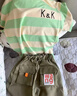 G.DUCKKIDS小黃鴨男童套裝2025夏裝新款兒童男寶寶短袖條紋撞色短袖兩件套短 KK短袖套裝綠色 90 cm （建議身高75-85cm,體重20-25斤） 曬單實(shí)拍圖