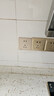 西門(mén)子（SIEMENS）開(kāi)關(guān)插座 10A五孔插座面板 致典日曜金5UB14143NC032P 曬單實(shí)拍圖