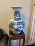 嵐景閣景德鎮(zhèn)花瓶擺件手繪青花山水賞瓶花瓶陶瓷插花客廳擺件特色送禮 大號(hào)溪山訪友手繪山水賞瓶 50cm 曬單實(shí)拍圖