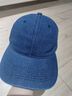 撞青春高檔牛仔棒球帽子男士軟頂時(shí)尚簡(jiǎn)約顯臉小鴨舌帽女防曬遮陽(yáng)帽男帽 深藍色 均碼 54-60cm 曬單實(shí)拍圖