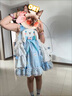 G.DUCK KIDS小黃鴨童裝洛麗塔公主裙夏季薄款女孩生日禮服甜美風玉桂狗連衣裙 玉桂狗單裙子+可調(diào)裙撐 110 建議4~5歲（100-110cm） 曬單實拍圖