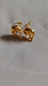中國黃金（CHINA GOLD）余生有你黃金耳釘女足金耳環(huán)飾品七夕情人節(jié)禮物送女友老婆生日 足金海豚耳釘-京快達(dá) 曬單實(shí)拍圖