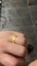 中國(guó)黃金（CHINA GOLD）黃金戒指素圈活口女情侶實(shí)心足金999對(duì)戒送女朋友送老婆生日禮物 男戒（約6.46g）實(shí)心 曬單實(shí)拍圖