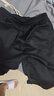 POUM休閑工裝七分褲男士夏季寬松潮流速干冰絲運動(dòng)短褲TQ05黑色XL 曬單實(shí)拍圖