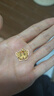 中銀億金花絲蝴蝶黃金項鏈女古法足金吊墜掛墜生日中秋節禮物送女友老婆 古法花絲蝴蝶吊墜+足金鏈-活動(dòng)款【金重約5.2g】 曬單實(shí)拍圖