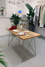 嶼西家居服裝店子長(cháng)方形中間擺放實(shí)木展示簡(jiǎn)約女裝中島流水臺展示架 100*60高75面3cm-原木金腿 官方標配 曬單實(shí)拍圖