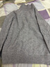 百圖betu女裝冬季新款毛衣翻領(lǐng)提花寬松休閑舒適毛衣女2410T39 灰色 L 曬單實拍圖