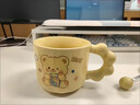 桂岐可愛(ài)卡通小熊陶瓷馬克杯帶蓋帶勺情侶杯子禮盒裝生日禮物女生實(shí)用 wink小熊/杯+勺+蓋（專(zhuān)屬禮盒裝） 曬單實(shí)拍圖