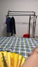 巧納美（QIAONAMEI）晾衣架落地臥室衣帽架室內(nèi)掛衣架宿舍掛衣服架收納架陽臺衣桿1721 曬單實(shí)拍圖
