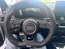 HOCASEN奧迪汽車方向盤套真皮碳纖維吸汗防滑超薄a6l/a4l/a3/a7l/q3/q5l D形/碳纖皮-黑色-奧迪標(biāo) 曬單實(shí)拍圖