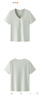森馬（Semir）短袖t恤女涼感抗菌正肩修身2025夏顯瘦V領(lǐng)白色打底衫109325100002 曬單實(shí)拍圖