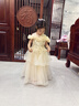 安妮優(yōu)兒兒童禮服輕奢高端女童主持生日公主裙花童鋼琴演出服 香檳色  120 曬單實拍圖