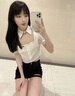 妙奕嘉牛仔黑色短褲女夏季女士2025新款外穿女裝女生辣妹超短褲熱褲顯瘦 辣妹綁帶高腰短褲 L 【建議95-105斤】 曬單實(shí)拍圖