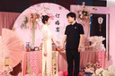 枝己新中式新娘旗袍2025新款披肩款夏季薄款結(jié)婚訂婚旗袍裙敬酒服婚服 HF059 S 曬單實(shí)拍圖
