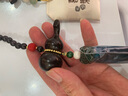 寶佩 高檔汽車(chē)掛件黑檀木天然葫蘆出入平安紫檀木車(chē)吊墜禮品掛飾禮物 黑檀木葫蘆（湖藍色流蘇款） 曬單實(shí)拍圖