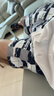 古澤鯊（GUZESHA）夏季男士短褲男純棉大褲衩寬松大碼花五分褲沖浪褲洗澡潮男沙灘褲 乳白色 XL 曬單實(shí)拍圖