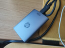 惠普(HP) 移動(dòng)固態(tài)硬盤(pán) 讀取2000MB/s Type-c USB3.2 PSSD P900系列 惠普P900-灰色+硬盤(pán)包/轉接頭 2T 曬單實(shí)拍圖