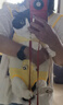 嬉皮狗（hipidog）狗狗外出雙肩便攜胸背帶寵物背包狗包背狗神器貓咪犬?dāng)y帶胸前貓包 貝卡黃小熊 L（建議11-15斤內(nèi)) 曬單實(shí)拍圖