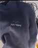 ARC'TERYX始祖鳥(niǎo) EMBLEM FLEECE CREW 男子 抓絨衫 Black Sapphire/藍黑色 S 曬單實(shí)拍圖