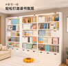 阿格貝貝（agebeibei） 鋼制書(shū)架2M高圖書(shū)館書(shū)架落地一體靠墻家用客廳置物架書(shū)柜可定制 白色六層2M高1M寬主架至尊版 曬單實(shí)拍圖