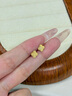 中國黃金CHINA GOLD18k碎碎冰四葉草女彩金耳釘七夕情人節(jié)禮物送女友老婆生日實用 碎碎冰四葉草耳釘 曬單實拍圖