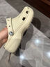 crocs卡駱馳厚底云朵洞洞鞋戶外|206750 骨白色-2Y2 39(250mm)  曬單實(shí)拍圖