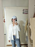 ABERCROMBIE & FITCH女裝25春夏經(jīng)典小麋鹿亞麻混紡歐若風(fēng)通勤長(zhǎng)袖襯衫KI140-5081 白色 L (165/104A) 曬單實(shí)拍圖