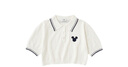 moussy 女裝新品迪士尼聯(lián)名刺繡POLO針織上衣女010HSL70-0100 011米白色 均碼 曬單實(shí)拍圖