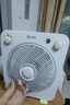 艾美特（AIRMATE）電風(fēng)扇轉(zhuǎn)頁(yè)扇家用桌面扇鴻運(yùn)扇臺(tái)扇輕音節(jié)能辦公學(xué)生宿舍落地扇 FB3059T2 白色12寸  綠色 曬單實(shí)拍圖