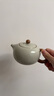 兮元記米黃汝窯大號西施壺功夫茶道茶具茶壺泡茶家用陶瓷泡茶器茶水分離 米黃汝窯大西施壺 曬單實(shí)拍圖