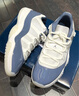Jordan籃球鞋AJ11男子緩震JORDAN 11運(yùn)動鞋F(xiàn)V5104-104白藍(lán)43 曬單實拍圖