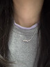 凰飾麗（PHOENIXSILY）銀杏葉項鏈女足銀鎖骨鏈新款輕奢紀念日生日禮物送女生女友老婆 「杏」許今生【京倉直發(fā)】 曬單實拍圖