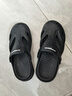 維動(dòng)（VEIDOORN）洞洞鞋男鞋運(yùn)動(dòng)涼鞋厚底居家夏季包頭外穿情侶拖鞋防滑戶外沙灘 【極夜黑】 42-43 曬單實(shí)拍圖