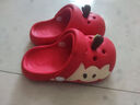 chedoir原創(chuàng  )蘋(píng)果兒童洞洞鞋夏外穿男童女寶防滑休閑親子包頭涼拖鞋 紅蘋(píng)果 17 cm內長(cháng)【適合腳長(cháng)約16.5-17】 曬單實(shí)拍圖