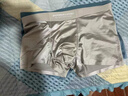 GG VH CK品牌輕奢男士?jì)妊澞斜z夏季薄款無(wú)痕平角褲寬松透氣涼感四角短褲 夢(mèng)璃棕+銀竹灰+月夜藍 3XL 【適合150-170斤】 曬單實(shí)拍圖