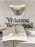 薇薇安·威斯特伍德（Vivienne Westwood）西太后珍珠項鏈女生鎖骨鏈土星吊墜高級感毛衣鏈送女友生日禮物 土星珍珠項鏈-銀色 曬單實(shí)拍圖