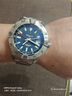百年靈（BREITLING）復仇者雙時(shí)區自動(dòng)機械腕表男士手表藍色44瑞士機械表 藍色鋼帶44-折疊扣 曬單實(shí)拍圖