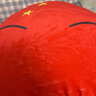 軒軒寶貝 可愛(ài)波蘭球動(dòng)漫周邊cos玩偶娃娃毛絨玩具卡通國家球團子抱枕公仔 中國球-瞇眼 30cm 曬單實(shí)拍圖