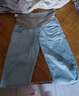 婧麒（JOYNCLEON）孕婦褲夏外穿薄款牛仔褲九分休閑褲老爹褲 淺藍(lán) XL Jyk176496 曬單實(shí)拍圖