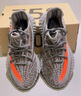 阿迪達斯Yeezy350夏日透氣男鞋灰橙椰子休閑鞋GW1229 38.5 曬單實拍圖